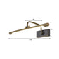 Frendorf | 14"/18"/23" W Tubular Bad Wandlamp Traditionele Metalen Antieke Messing LED Vanity Lamp in Natuurlijk Licht