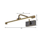 Frendorf | 14"/18"/23" W Tubular Bad Wandlamp Traditionele Metalen Antieke Messing LED Vanity Lamp in Natuurlijk Licht