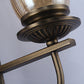 Frendorf | 1/2-Licht Klar Glas Wandlamp Antiek Brons Klokscherm Woonkamer Sconces Licht mit Boogarm
