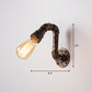 Frendorf | Eisen Wasserrohr Wandlampe Rustikaler Stil Restaurant Wandbeleuchtung Fixture in Bronze