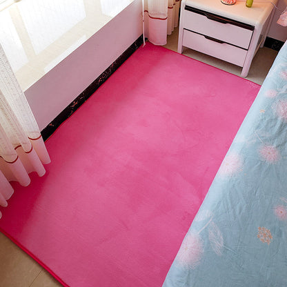 Minimalistischer solider Teppich mehrfarbiger Polypropylen-Bereichsteppich rutschfest haustierfreundlicher Teppich für das Schlafzimmer