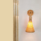 Frendorf | Handgefertigte Korridor-Wandlichtarmatur Bambus Einzel-Glühbirne zeitgenössische Wandmontierte Lampe aus Holz