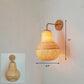 Frendorf | Handgefertigte Korridor-Wandlichtarmatur Bambus Einzel-Glühbirne zeitgenössische Wandmontierte Lampe aus Holz