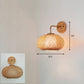 Frendorf | Handgefertigte Korridor-Wandlichtarmatur Bambus Einzel-Glühbirne zeitgenössische Wandmontierte Lampe aus Holz