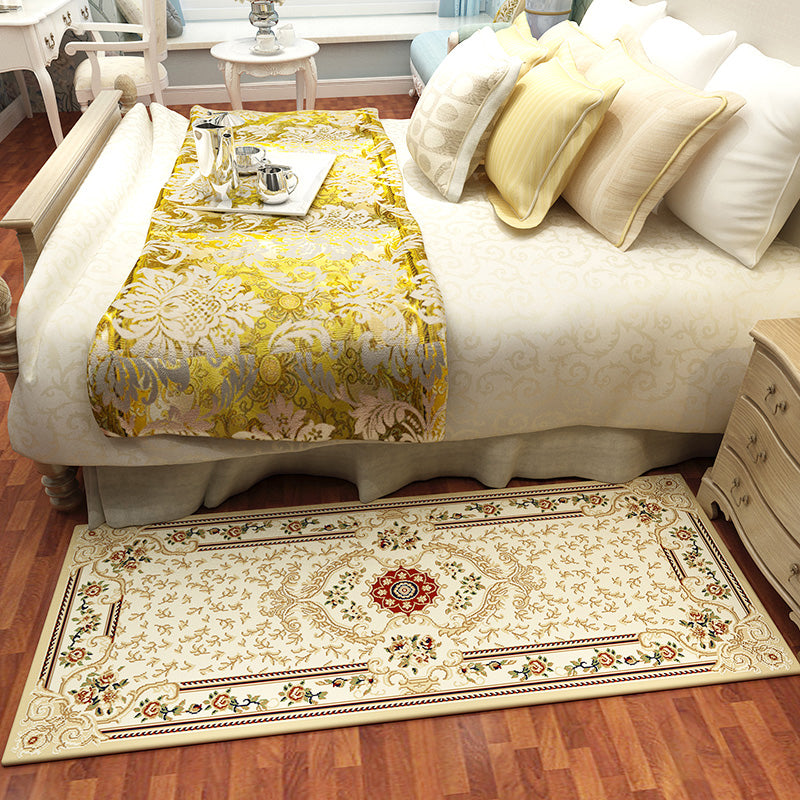Multicolor Western Teppich Polyester Floral Gedruckter Innen Teppich Haustierfreundlich Pflegeleicht Waschbarer Teppich für Schlafzimmer