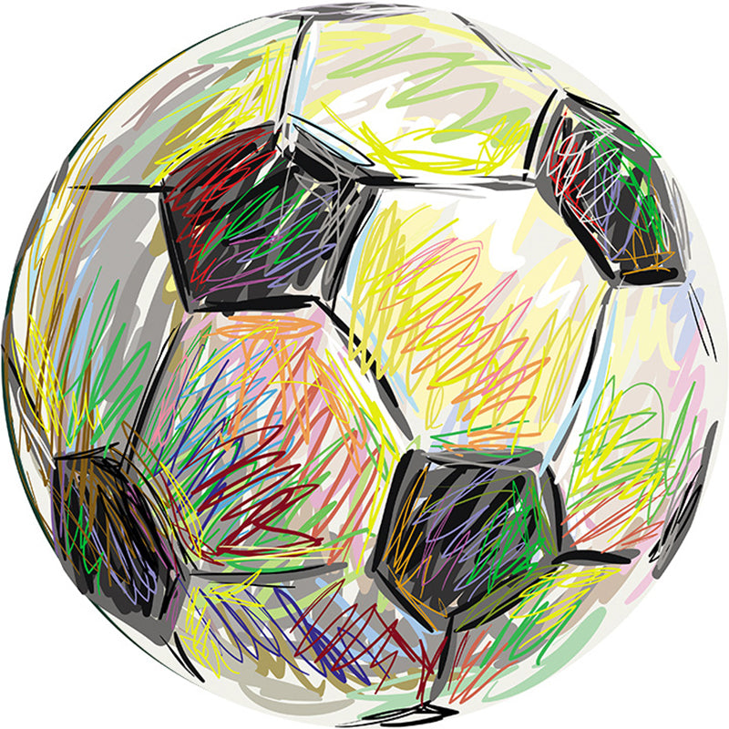 Frendorf | Beruhigender Cartoon-Teppich Mehrfarben Niedlicher Bereichsteppich Polypropylen Rutschfest Maschinenwaschbar Teppich für Kinder