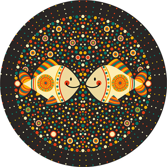 Frendorf | Beruhigender Cartoon-Teppich Mehrfarben Niedlicher Bereichsteppich Polypropylen Rutschfest Maschinenwaschbar Teppich für Kinder