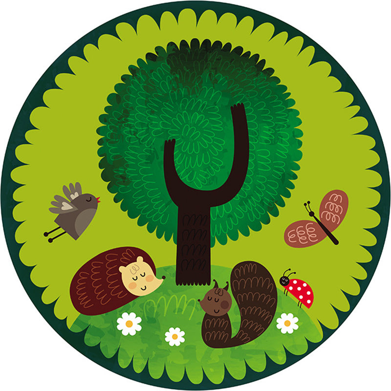 Frendorf | Beruhigender Cartoon-Teppich Mehrfarben Niedlicher Bereichsteppich Polypropylen Rutschfest Maschinenwaschbar Teppich für Kinder