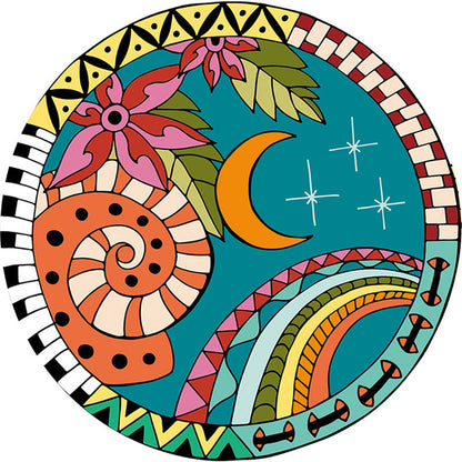 Frendorf | Beruhigender Cartoon-Teppich Mehrfarben Niedlicher Bereichsteppich Polypropylen Rutschfest Maschinenwaschbar Teppich für Kinder