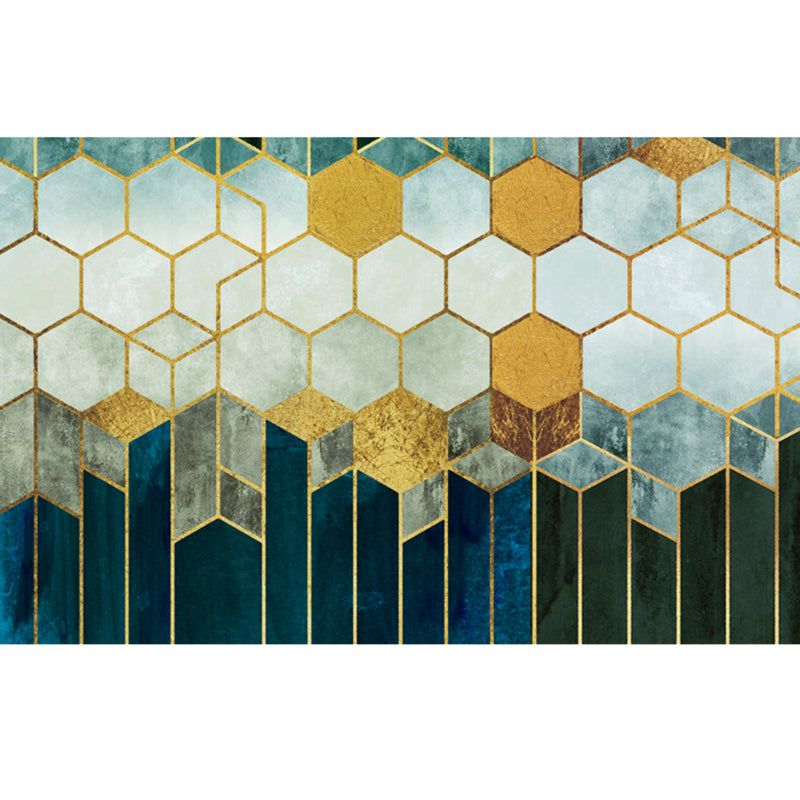Frendorf | Funky Wohnzimmerteppich Mehrfarbig geometrisches Muster Teppich Polypropylen haustierfreundlicher waschbarer Teppich