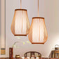 Bamboo Pear Deckenbeleuchtung Asiatischer Stil 1������Glühbirne Holz Hängeleuchte für Restaurant
