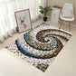 Frendorf | Meerkleurig creatief tapijt van polypropyleen, bloemenbedrukt tapijt, antislip, wasbaar, huisdierenvriendelijk tapijt voor decoratie