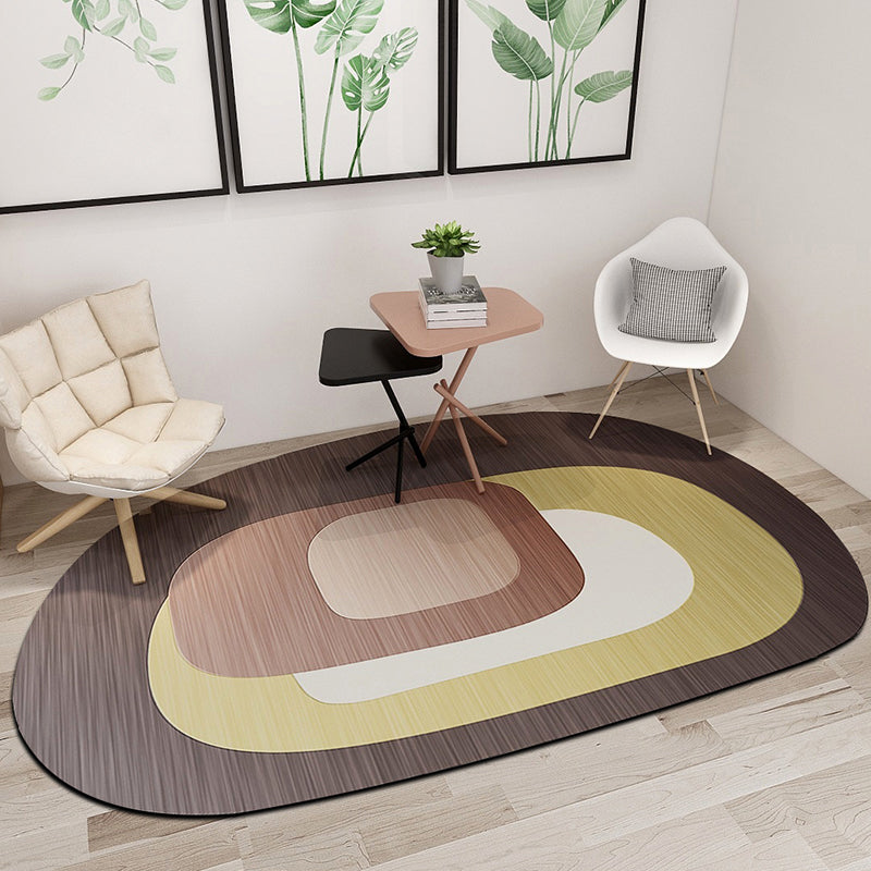 Western Schlafzimmer Teppich Mehrfarbig Geometrischer Druck Teppich Synthetik Rutschfeste Rückseite Haustierfreundlicher Innenbereich Teppich