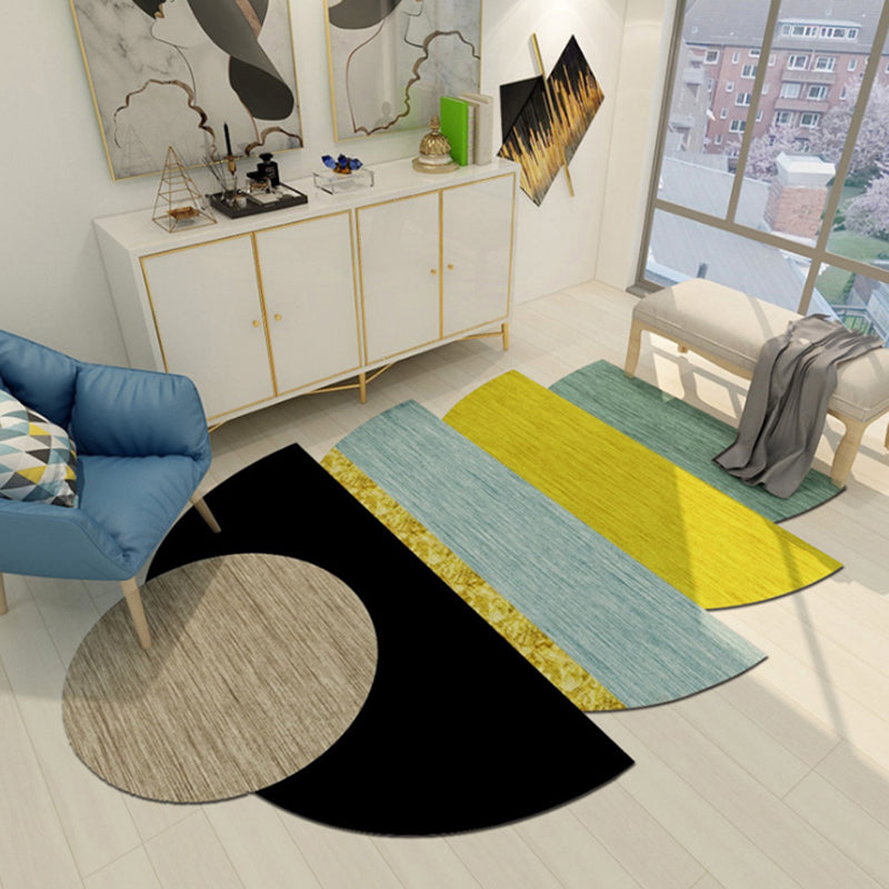 Western Schlafzimmer Teppich Mehrfarbig Geometrischer Druck Teppich Synthetik Rutschfeste Rückseite Haustierfreundlicher Innenbereich Teppich