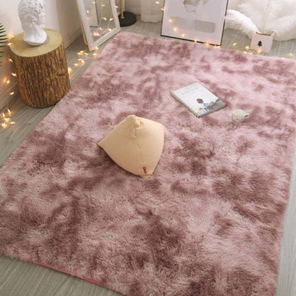 Multi Color Mädchenzimmer Teppich Modern Batik Teppich Polyester Rutschfest Maschinenwaschbar Fleckenresistenter Teppich