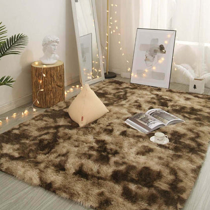 Multi Color Mädchenzimmer Teppich Modern Batik Teppich Polyester Rutschfest Maschinenwaschbar Fleckenresistenter Teppich