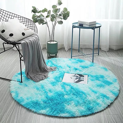 Einfachheit Dekorationsteppich Mehrfarbig Batik Teppich Polyester Waschbar Rutschfeste Rückseite Fleckenresistenter Teppich
