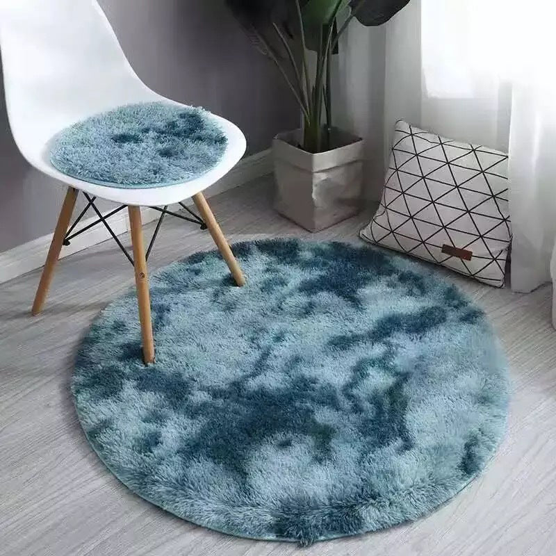 Einfachheit Dekorationsteppich Mehrfarbig Batik Teppich Polyester Waschbar Rutschfeste Rückseite Fleckenresistenter Teppich