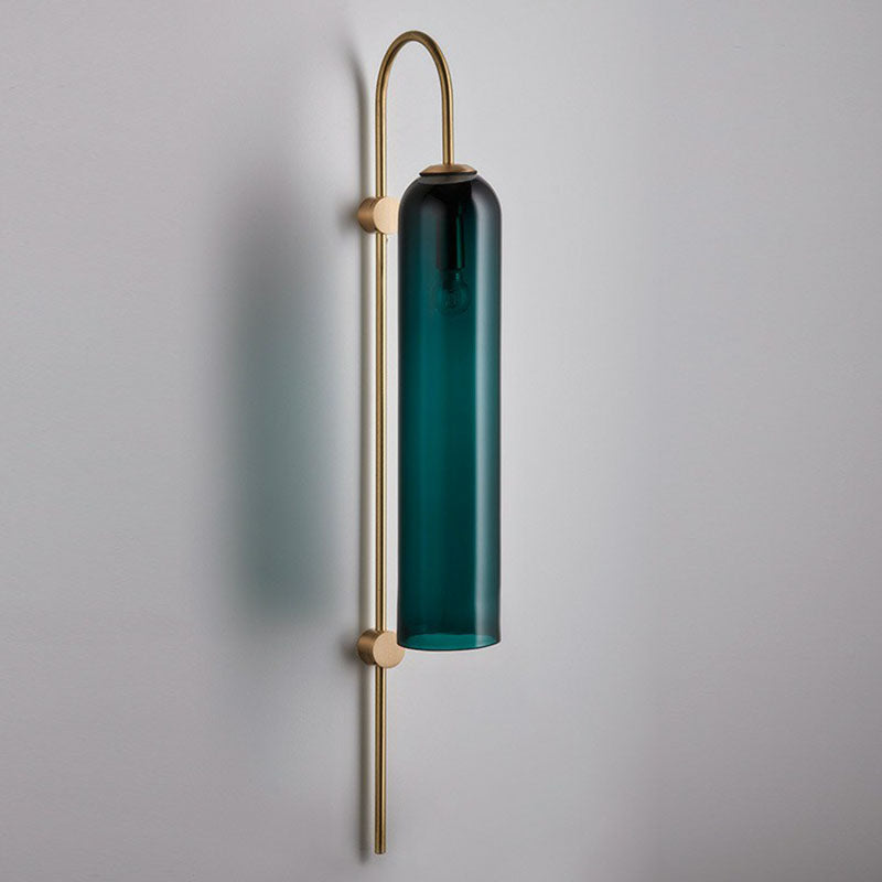 Frendorf | Retro Tubular Wandmontage Licht Glas 1 Hoofd Woonkamer Gooseneck Wandverlichting Fixture