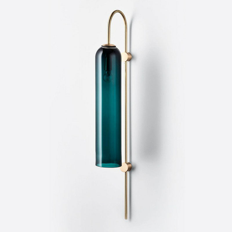 Frendorf | Retro Tubular Wandmontage Licht Glas 1 Hoofd Woonkamer Gooseneck Wandverlichting Fixture