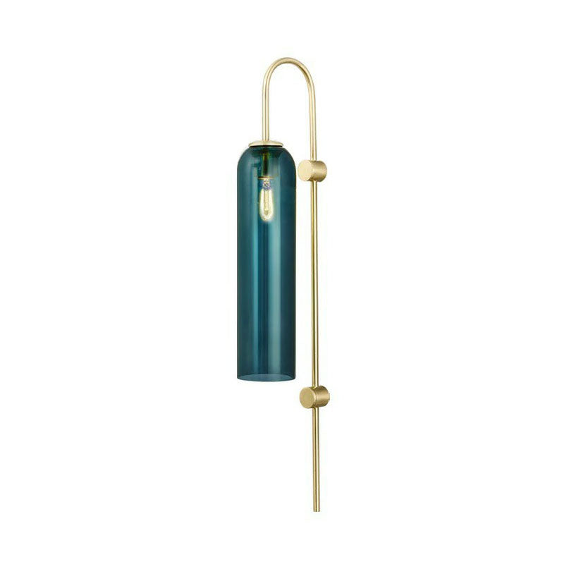 Frendorf | Retro Tubular Wandmontage Licht Glas 1 Hoofd Woonkamer Gooseneck Wandverlichting Fixture