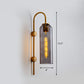 Frendorf | Verlängerte Kuppel Wand Sconce Licht Post-Moderne Glas 1-Lampe Flur Wandleuchte mit Ganshalsarm