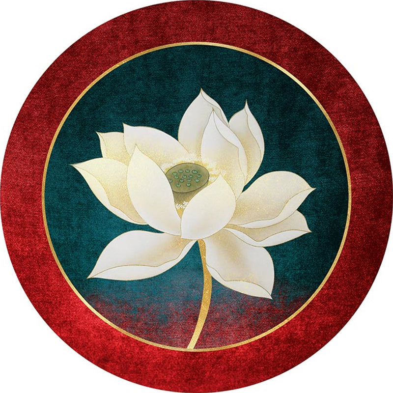 Frendorf | Betoverend Multicolor Bloemenprint Tapijt Polyester Aziatisch Tapijt Antislip Huisdier vriendelijk Vlekbestendig Tapijt voor Thuis