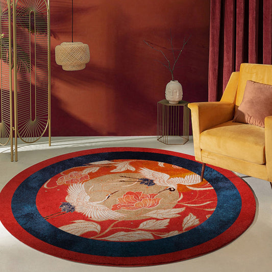 Frendorf | Betoverend Multicolor Bloemprint Tapijt Polyester Aziatisch Tapijt Antislip Huisdiervriendelijk Vlekbestendig Tapijt voor Thuis