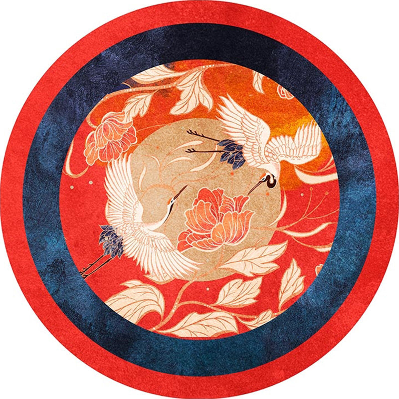 Frendorf | Betoverend Multicolor Bloemprint Tapijt Polyester Aziatisch Tapijt Antislip Huisdiervriendelijk Vlekbestendig Tapijt voor Thuis