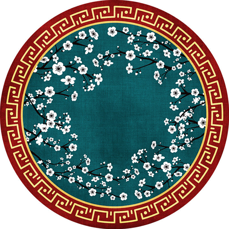 Frendorf | Betoverend Multicolor Bloemenprint Tapijt Polyester Aziatisch Tapijt Antislip Huisdier vriendelijk Vlekbestendig Tapijt voor Thuis