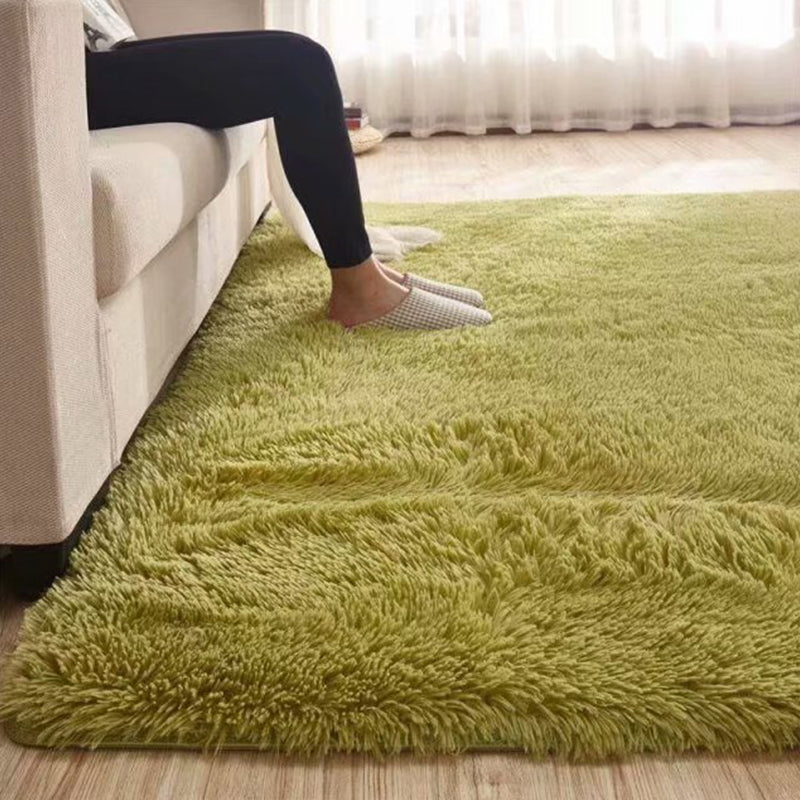 Frendorf | Fluffy Plain Rug Multi Colored Casual Rug Synthetisch Wasbaar Huisdier Vriendelijk Antislip Tapijt voor Woonkamer