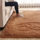 Frendorf | Fluffy Plain Rug Multi Colored Casual Rug Synthetisch Wasbaar Huisdier Vriendelijk Antislip Tapijt voor Woonkamer