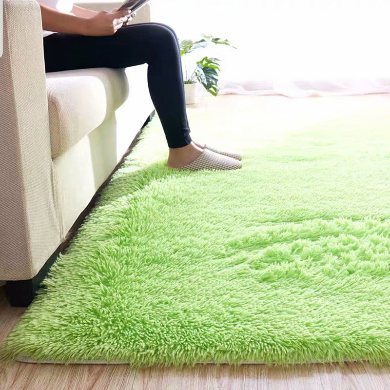 Frendorf | Fluffy Plain Rug Multi Colored Casual Rug Synthetisch Wasbaar Huisdier Vriendelijk Antislip Tapijt voor Woonkamer