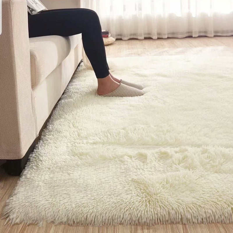 Frendorf | Fluffy Plain Rug Multi Colored Casual Rug Synthetisch Wasbaar Huisdier Vriendelijk Antislip Tapijt voor Woonkamer