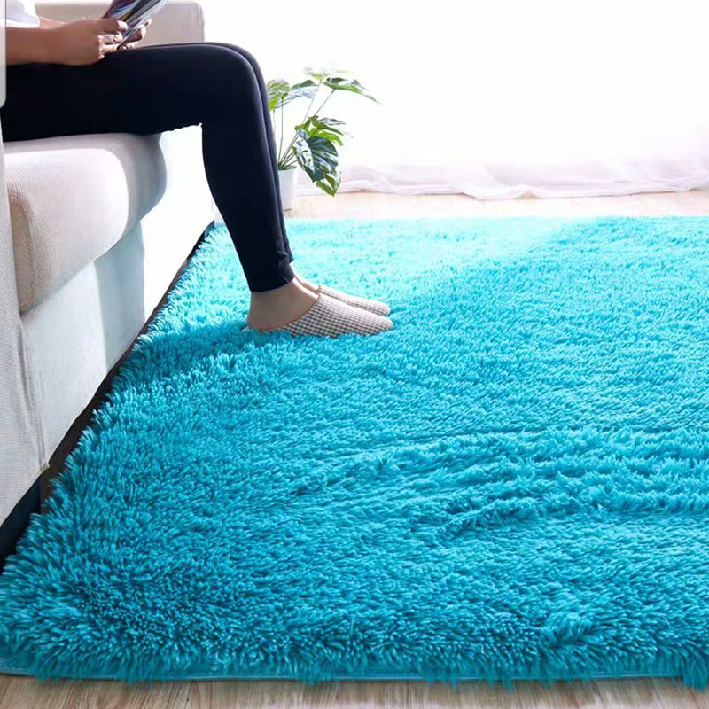 Frendorf | Fluffy Plain Rug Multi Colored Casual Rug Synthetisch Wasbaar Huisdier Vriendelijk Antislip Tapijt voor Woonkamer