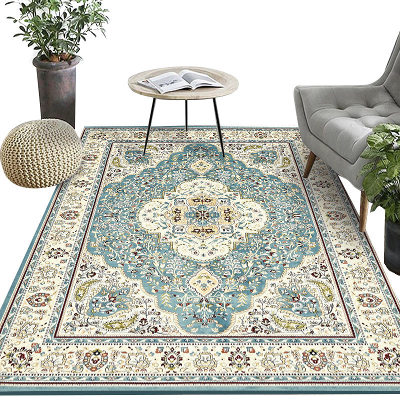 Bohemian Home Teppich Mehrfarbig Druck Teppich Polypropylen Rutschfest Waschbar Fleckenresistent Innenläufer