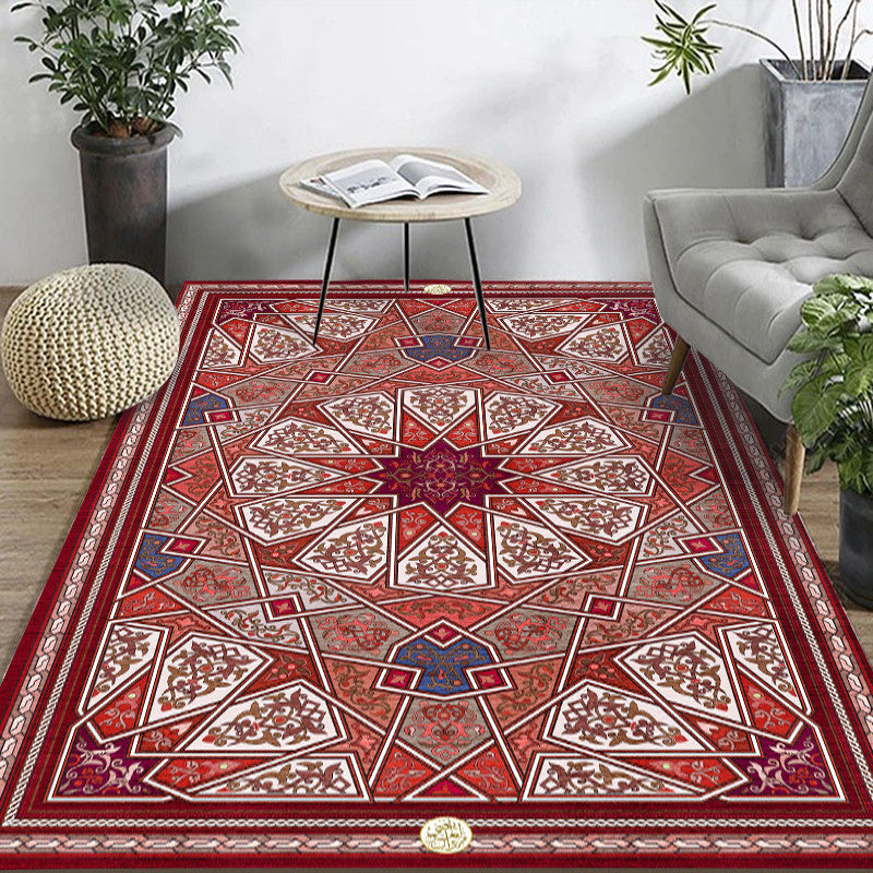 Bohemian Home Teppich Mehrfarbig Druck Teppich Polypropylen Rutschfest Waschbar Fleckenresistent Innenläufer