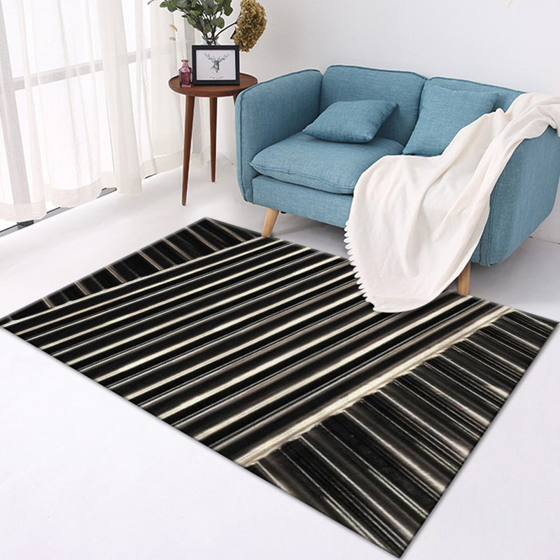 Frendorf | Mehrfarbig Moderner Teppich Polyester Geometrisches Muster Teppich Waschbar Fleckenresistent Rutschfester Teppich für großes Zimmer