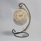 Frendorf | Rattan Ball Batterij Aangedreven Nachtlamp Kids Witte LED Tafelverlichting met Gebogen Arm