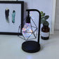 Kinderzimmer LED Nachtlicht Art Deco Schwarz Batterie Tischlampe mit Diamant Eisen Draht Käfig
