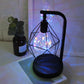 Kinderzimmer LED Nachtlicht Art Deco Schwarz Batterie Tischlampe mit Diamant Eisen Draht Käfig