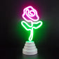 Frendorf | Cartoon Mini LED Tafel Lamp Plastic Slaapkamer Batterij Aangedreven Nachtstand Licht in Wit