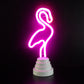 Frendorf | Cartoon Mini LED Tafel Lamp Plastic Slaapkamer Batterij Aangedreven Nachtstand Licht in Wit
