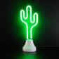 Frendorf | Cartoon Mini LED Tafel Lamp Plastic Slaapkamer Batterij Aangedreven Nachtstand Licht in Wit