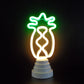 Frendorf | Cartoon Mini LED Tafel Lamp Plastic Slaapkamer Batterij Aangedreven Nachtstand Licht in Wit
