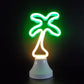 Frendorf | Cartoon Mini LED Tafel Lamp Plastic Slaapkamer Batterij Aangedreven Nachtstand Licht in Wit