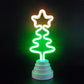Frendorf | Cartoon Mini LED Tafel Lamp Plastic Slaapkamer Batterij Aangedreven Nachtstand Licht in Wit