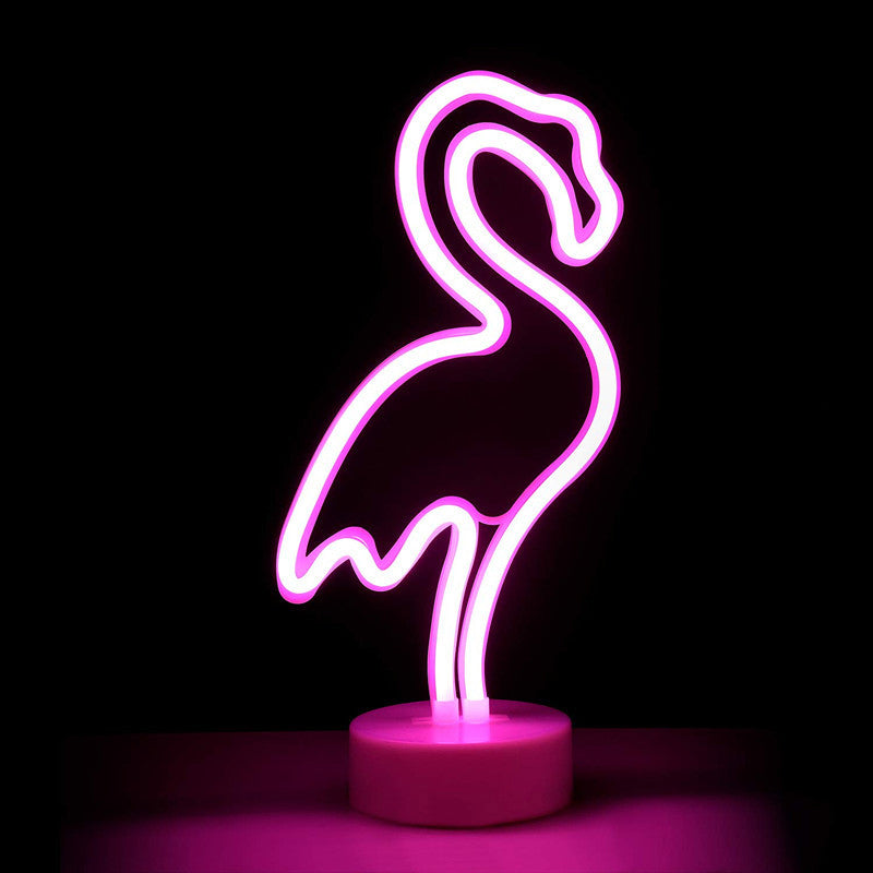 Frendorf | Neon Sign Kleine LED Nachtverlichting Kinderen Plastic Wit Batterij Tafellicht voor Slaapkamer