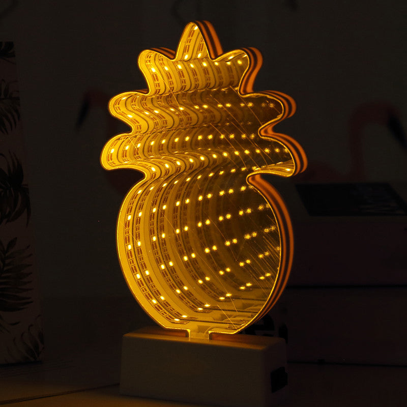 Frendorf | Neon Sign Kunsstof Nachtkast Lamp Cartoon Wit Batterij LED Tafellamp voor Meisjeskamer