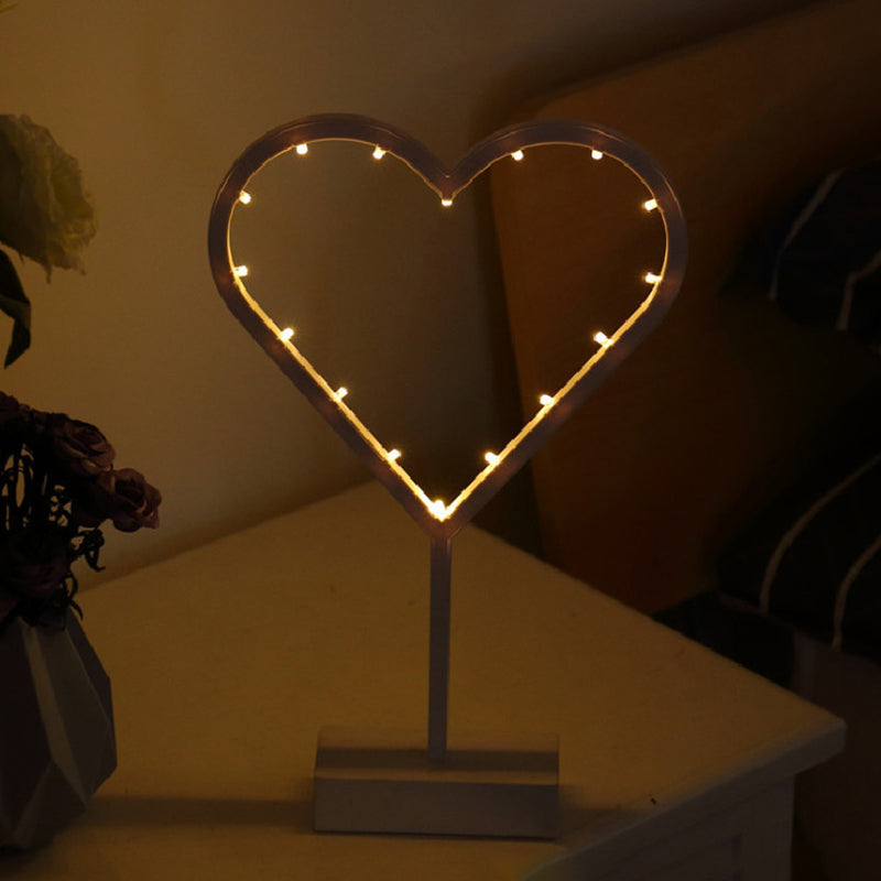 Frendorf | Kerstmodellering Batterij Nachtlamp Creatieve Eenvoudige Plastic Witte LED Tafellamp voor Kinderkamer